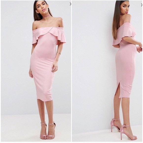 ASOS Dresses & Skirts - NWOT FINAL SALE off the shoulder midi dress